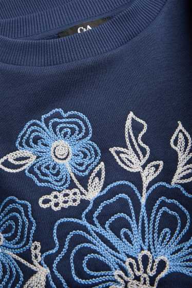 Dames - Sweatshirt - donkerblauw