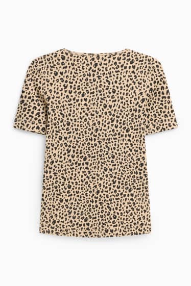 Dona - Samarreta - negre/beix