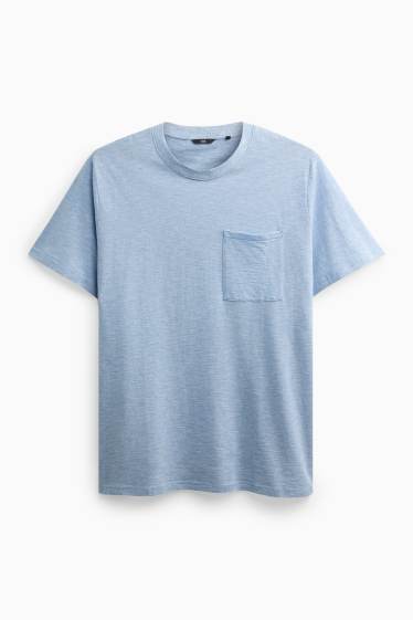 Herren - T-Shirt - Regular Fit - gestreift - blau