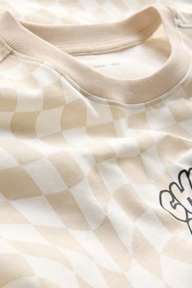 Children Boys - T-shirt - white / beige