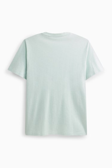 Herren - T-Shirt - Regular Fit - gestreift - mintgrün