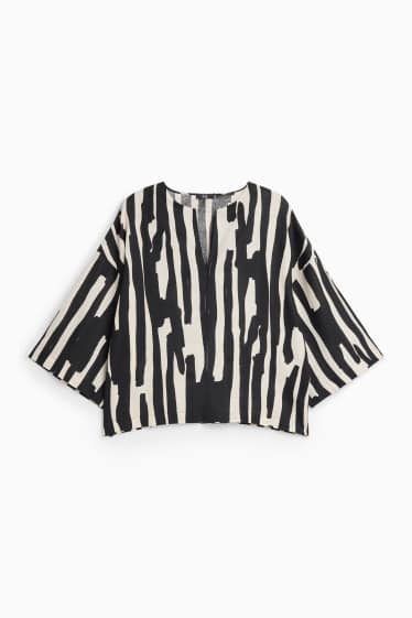 Donna - Camicia - nero / beige