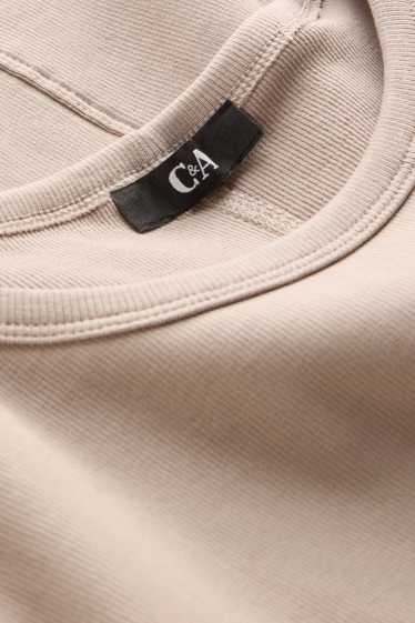 Dona - Samarreta de màniga curta - slim fit - marró clar