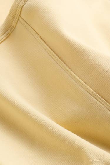 Dona - Samarreta de màniga curta - slim fit - groc