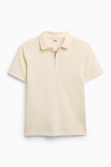 Děti - chlapci - Triko s dlouhým rukávem - krémové barvy