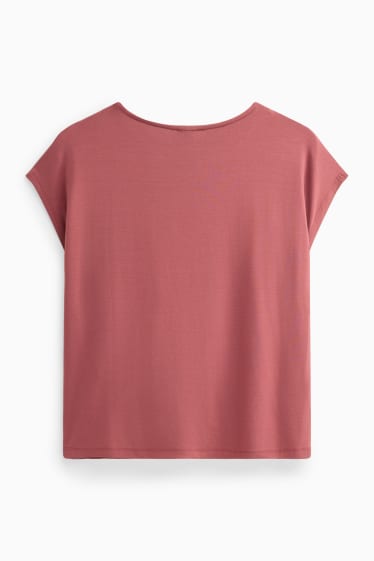 Dona - Samarreta de mànigues curtes - regular fit - vermell