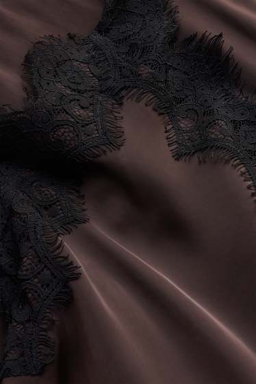 Femei - Fustă - maro închis