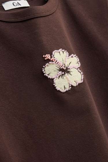 Femei - Tricou - regular fit - maro