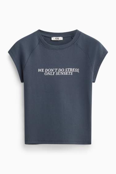 Femei - Tricou - slim fit - gri