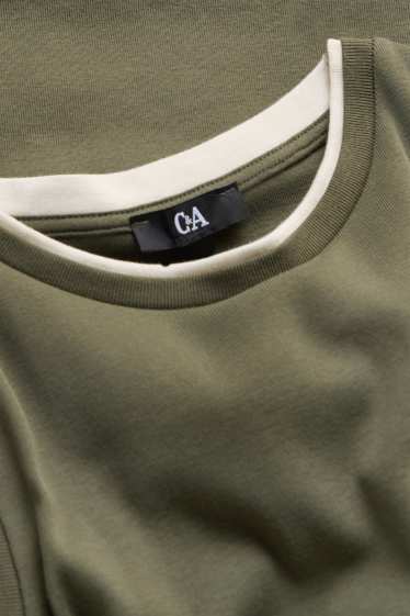 Damen - Top - 2-in-1-Look - khaki