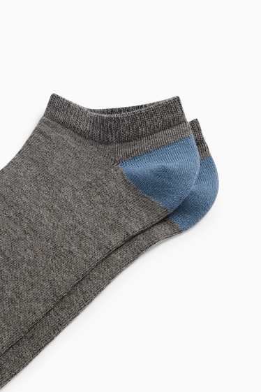 Hommes - Lot de 5 paires - socquettes de sport - gris foncé