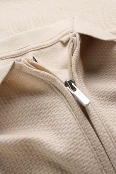 Children Boys - Polo shirt - textured - creme