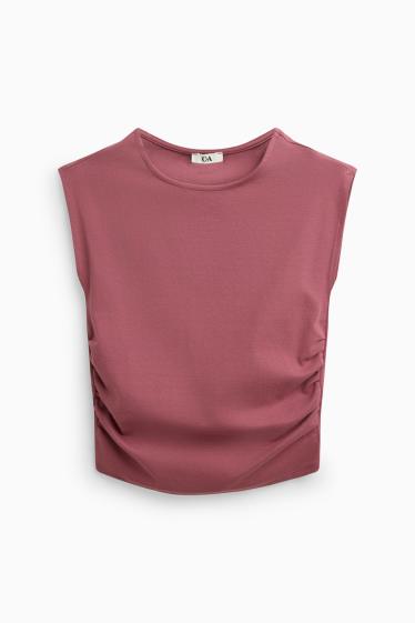 Damen - Top - hellrot