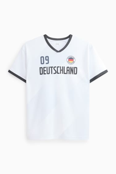 Kinder Buben - Deutschland - Kurzarmshirt - weiß