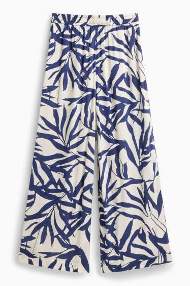 Women - Trousers - blue / white