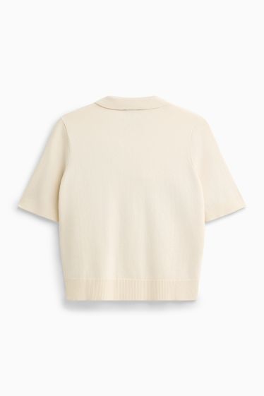 Femei - Pulover - alb-crem