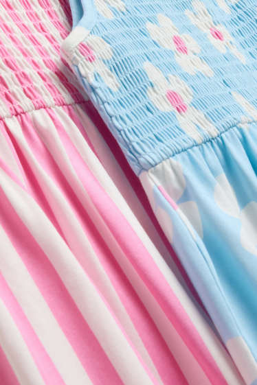 Enfants filles - Robe - bleu / rose