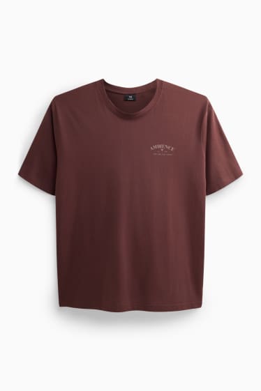 Unisex - T-shirt - relaxed fit - marrone