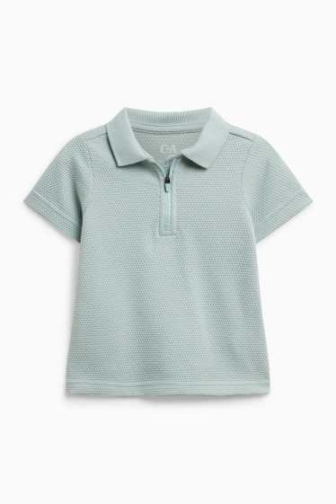 Kinder Jungen - Poloshirt - strukturiert - hellblau