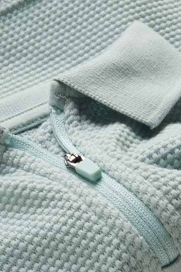 Kinder Jungen - Poloshirt - strukturiert - hellblau