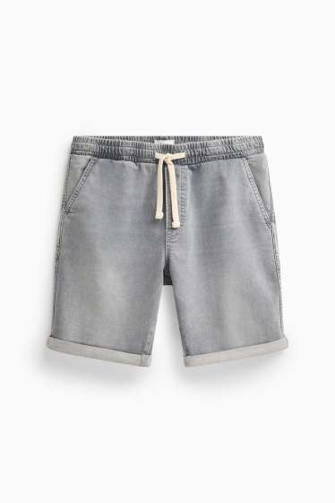 Bărbați - Pantaloni scurți de blugi - denim-gri