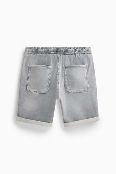 Bărbați - Pantaloni scurți de blugi - denim-gri