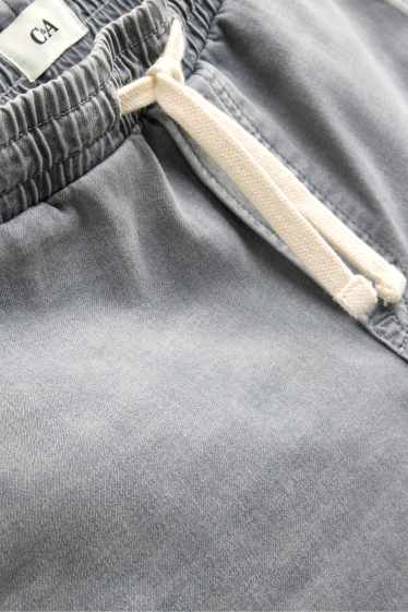 Bărbați - Pantaloni scurți de blugi - denim-gri