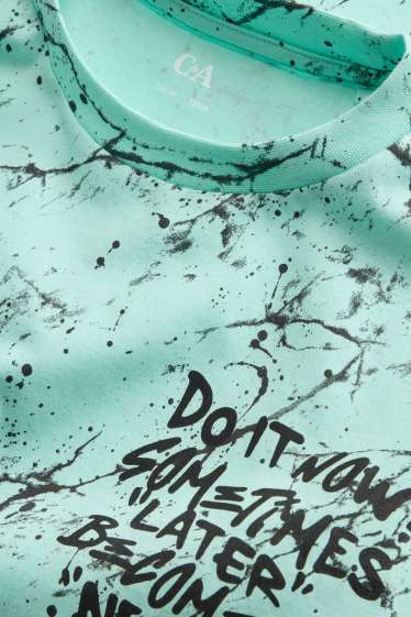 Kinderen: jongens - T-shirt - turquoise