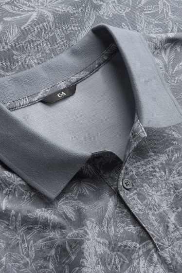 Hommes - Polo - regular fit - gris