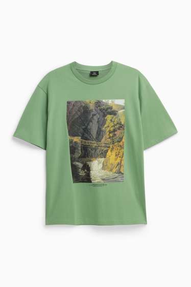 Bărbați - Tricou - relaxed fit - verde