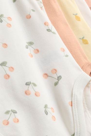 Baby Mädchen - Multipack 5er - Früchte - Baby-Body - hellorange