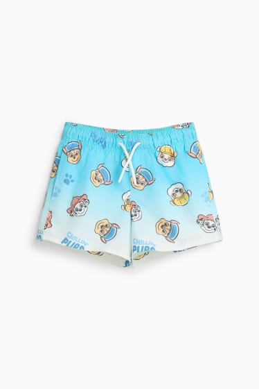 Kinder Jungen - PAW Patrol - Chase, Marshall, Rubble - Badeshorts - blau