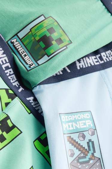 Kinderen: jongens - Set van 3 - Minecraft - boxershort - groen