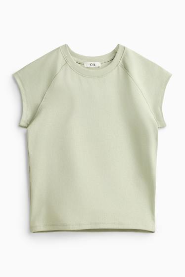 Damen - T-Shirt - Slim Fit - grün
