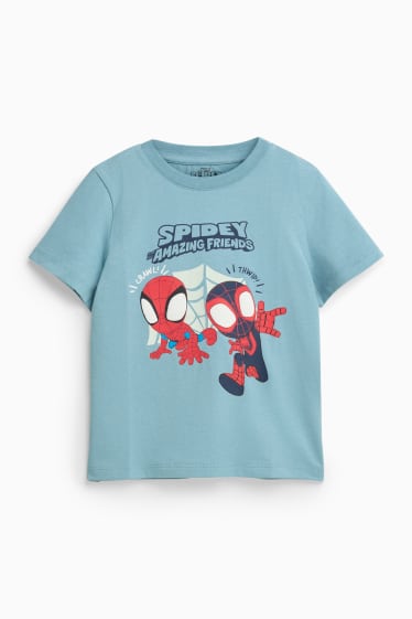 Děti - chlapci - Tričko s krátkým rukávem - modrá