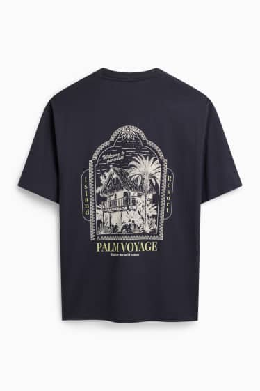 Herren - T-Shirt - Relaxed Fit - dunkelblau