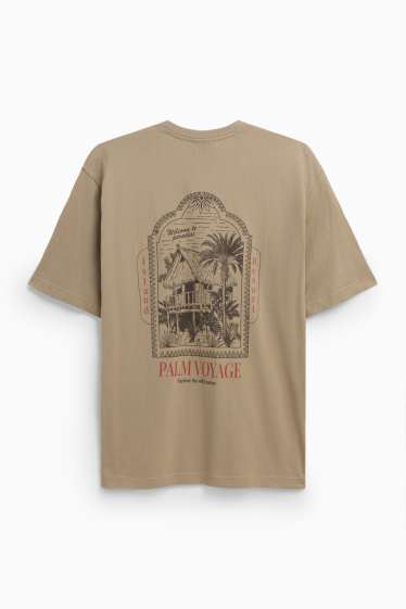 Herren - T-Shirt - Relaxed Fit - hellbraun