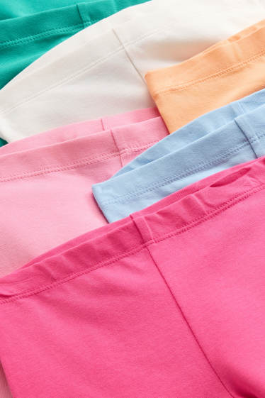 Děti - dívky - Cyklistické šortky - zelená/růžová