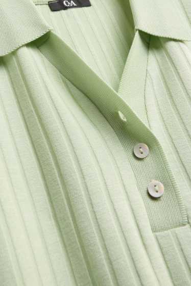 Femei - Tricou polo - verde deschis