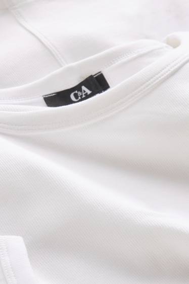 Women - T-shirt - slim fit - white