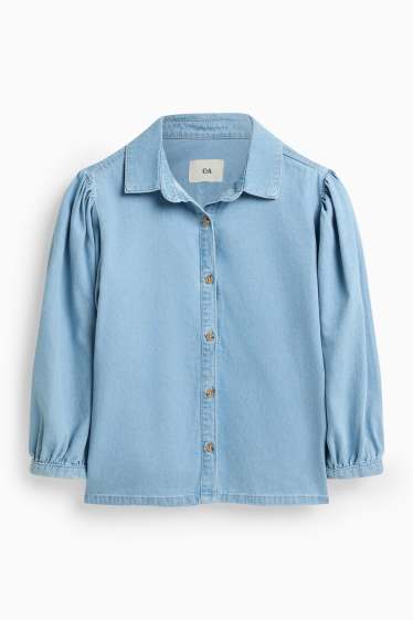 Dames - Blouse - blauw