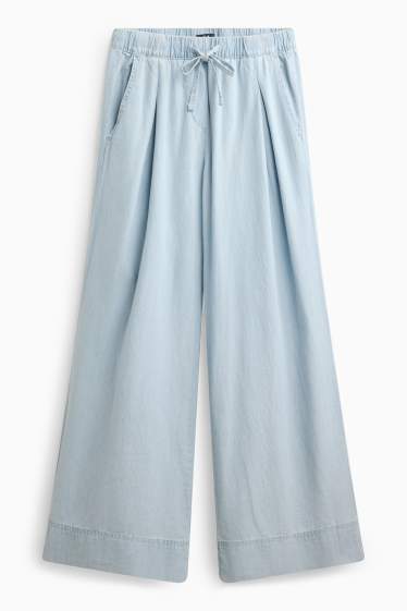 Women - Leggings - light blue