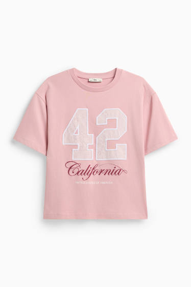 Kinderen: meisjes - T-shirt - roze