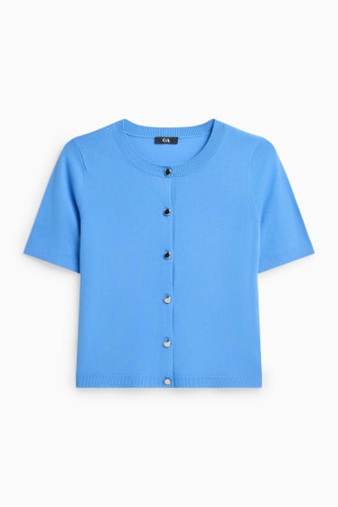 Damen - Strickjacke - hellblau