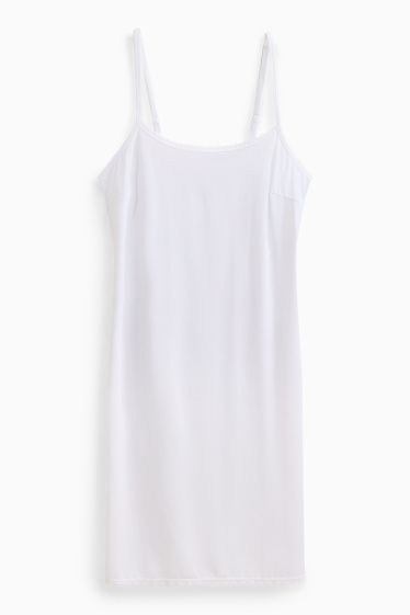 Damen - Unterkleid - weiß