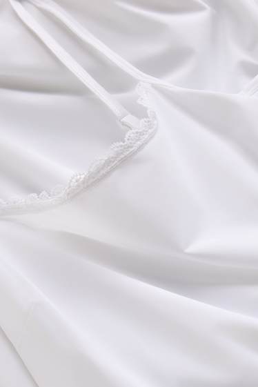 Damen - Unterkleid - weiß