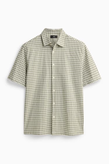 Herren - Hemd - Regular Fit - Kent - kariert - grün