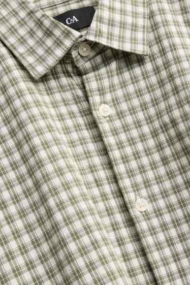 Herren - Hemd - Regular Fit - Kent - kariert - grün