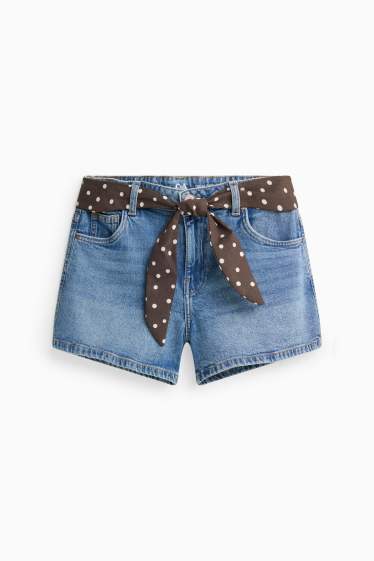 Enfants filles - Short en jean - jean bleu