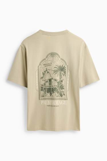 Herren - T-Shirt - Relaxed Fit - hellgrau